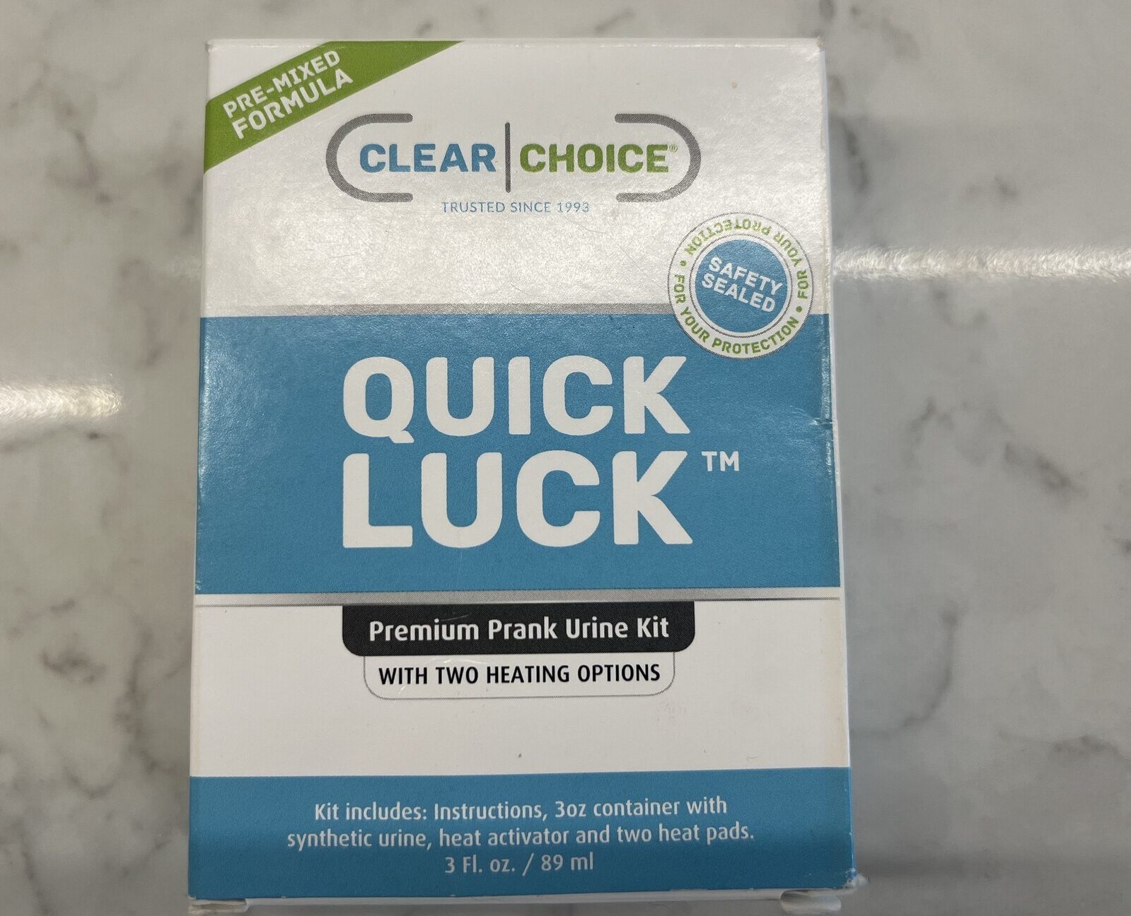 Clear Choice Quick Luck synthetic urine